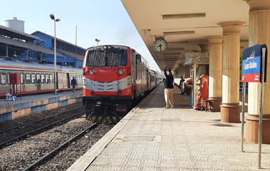 Luxor railway station platform
