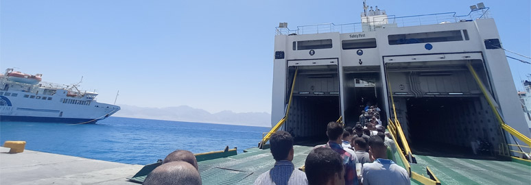 Aqaba (Jordan) to Nuweiba (Egypt) by ferry