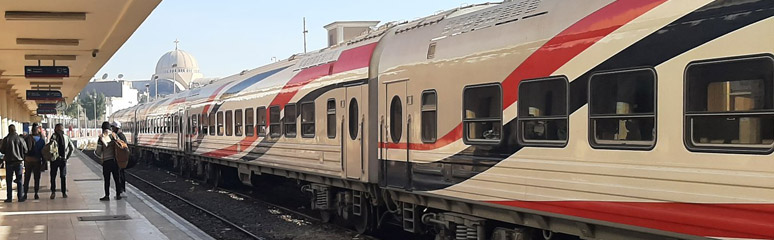 New Russian train at Luxor station