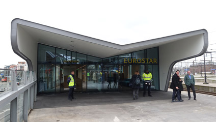 Eurostar terminal at Amsterdam Centraal