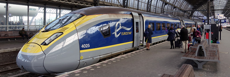 Eurostar at Amsterdam Centraal