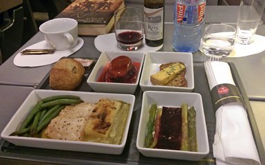 Eurostar Business Premier dinner