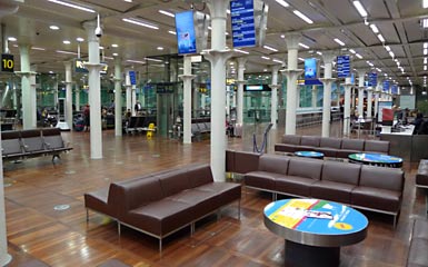 Eurostar departure lounge