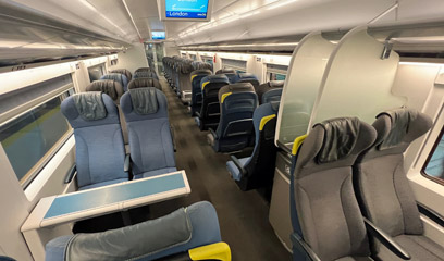 Eurostar e320 2nd class seats