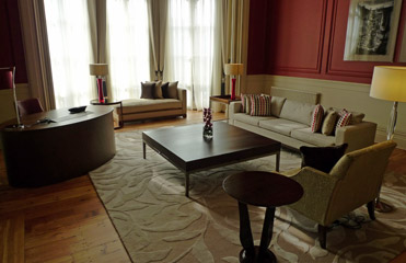 A suite in the St Pancras Renaissance Hotel