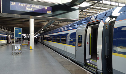 The very first public Eurostar to Amsterdam on 4 April 2018
