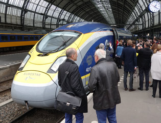 Eurostar train from London to Paris