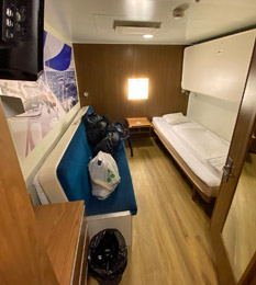 Cabin on Finnlines ferry Travemunde-Helsinki