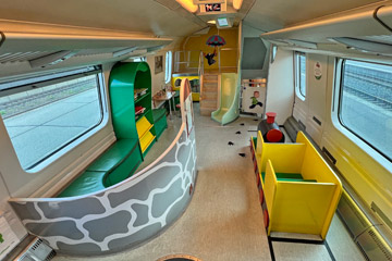 Playroom on a Helsinki to Turku Intercity train