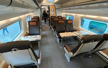 Ekstra class on a VR pendolino train