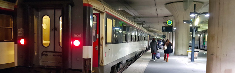 Intercite de nuit overnight train in Paris