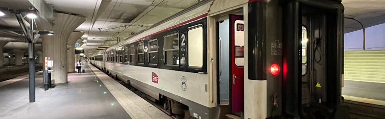 Intercite de nuit overnight train at Paris Austerlitz