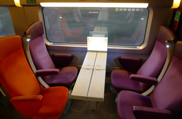 TGV interior by Christian Lacroix, second class