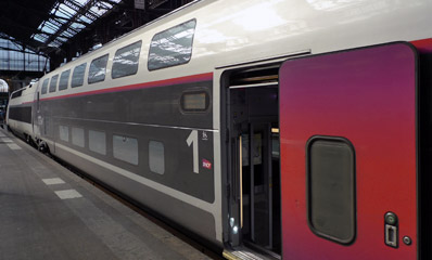 A TGV Duplex from Nice to Paris.