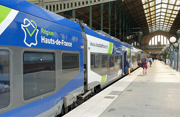 TER regional train from Calais to Paris