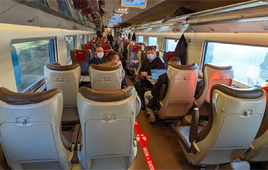 Frecciarossa 1000 Premium class seats