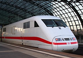 An ICE2 high-speed train at Berlin
