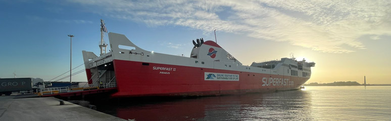 Superfast ferry from Greece to Italy