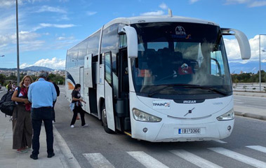 Bus from Patras to Kiato, run by TrainOSE