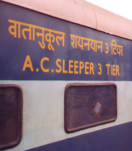 Indian trains:  AC3 sleeper