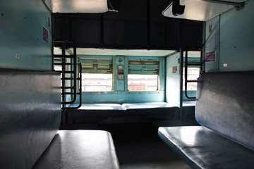 Interior of sleeper class