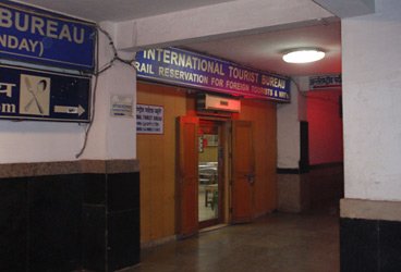 International tourist train reservation bureau at New Delhi