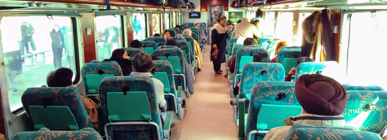 AC Executive Chair class on a Shatabdi Express