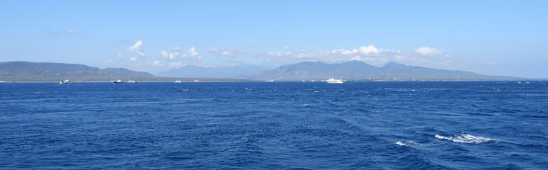 Crossing by ferry from Java to Bali