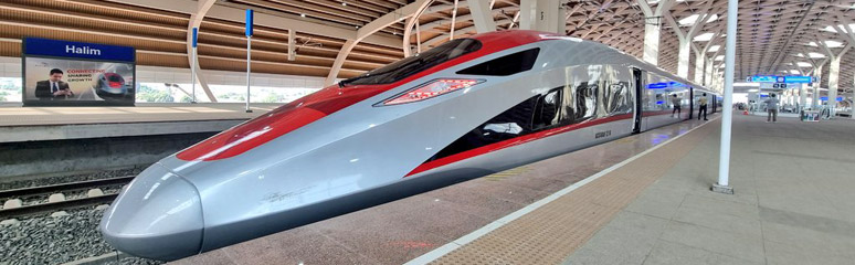 A Whoosh train at Halim station