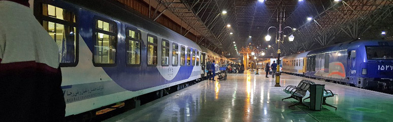 Train arrives at Tehran