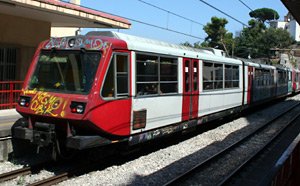 Circumvesuviana train from Naples to Pompeii & Sorrento