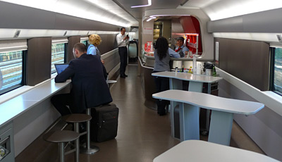 Frecciarossa cafe-bar area