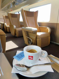 Frecciarossa information screen