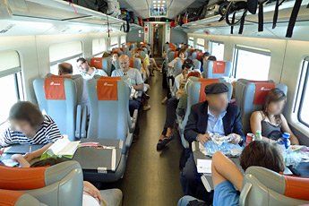 Frecciarossa 1000 standard class seats