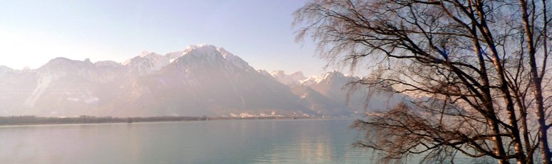 Lake Leman, seen from a Geneva-Milan train