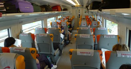 Italo train, Smart ambience seating