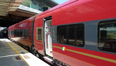 Italo train at Rome Tiburtina station