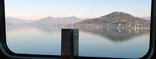 Lake Maggiore, seen from a Milan to Basel train