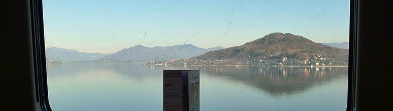 Lake Maggiore, seen from a Milan to Basel train