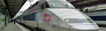 TGV train from Paris to Turin & Milan at Paris Gare de Lyon