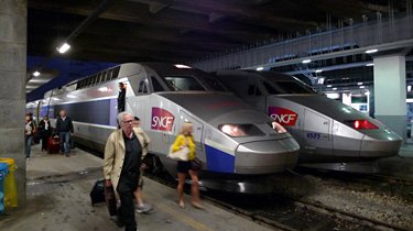 The TGV arrived at Milan Porta Garibaldi