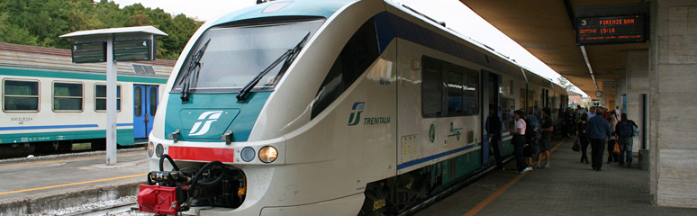 Florence-Siena regional train at Siena