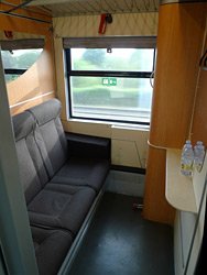 1, 2 or 3-bed sleeper, in evening mode, on the Paris-Venice Thello overnight train...