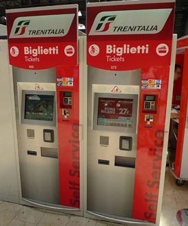 Trenitalia ticket machines