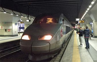 TGV from Paris at Turin Porta Susa