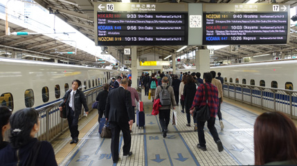 Tokyo Tokaido shinkansen platforms