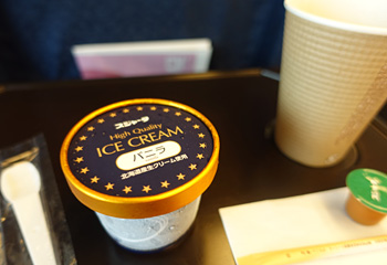 Ice cream on the shinkansen