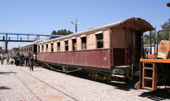 The Jordanian train from Deraa to Amman, at Deraa.