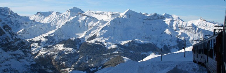 On the train to Jungfraujoch