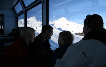 Taking the train to Kleine Scheidegg